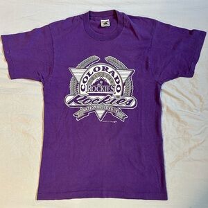 1991 Single Stitch Colorado Rockies Tee Shirt